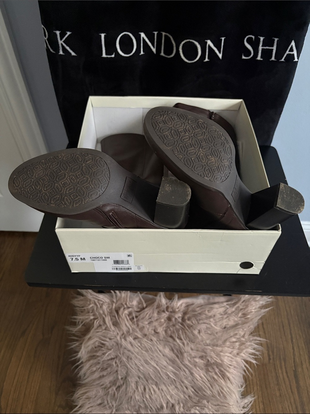 Style & Co. Brown Leather Knee-High Block Heel Boots - Picture 5 of 5